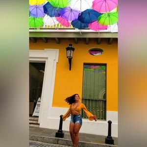 Mustard yellow bell sleeve wrap top